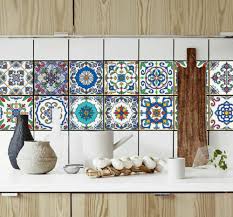 Pack Of 16 Tile Stickers Wall Kitchen