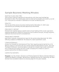 Annual Corporate Meeting Minutes Template Arttion Co