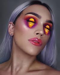 makeup artist s stunning sunset eye shadow