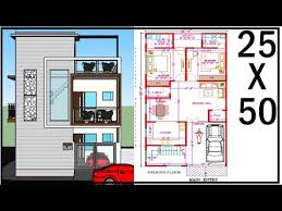 25 0 X50 0 House Map 2bhk With Car