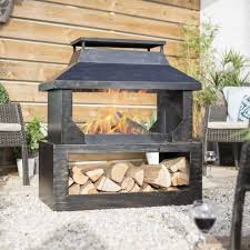 Stonehurst Steel Outdoor Fireplace