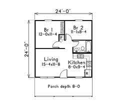 I have designed theses plans with plenty of detailed description and diagrams so that even the most novice can read, understand and build this cabin. Image Result For Floor Plan For A 2 Bedroom 24x24 Small House Plans Vacation House Plans Small House Floor Plans
