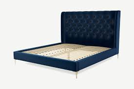 Romare Super King Size Bed Regal Blue