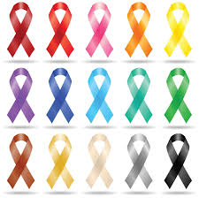 List Of Colors And Months For Cancer Ribbons
