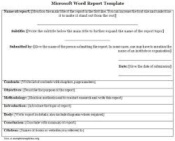 Microsoft Word Report Templates