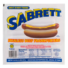 nutrition sabrett hot dogs