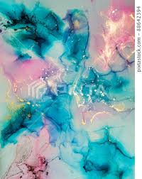Abstract Bright Shiny Color Fluid