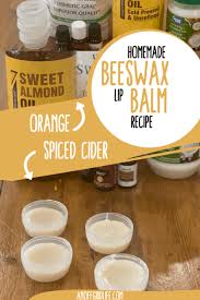 beeswax lip balm recipe orange ed