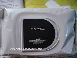 mac wipes review and on skin experiment