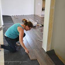 installing our laminate flooring our