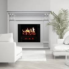 Trinity White Electric Fireplace With