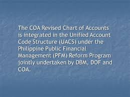 Coa Revised Chart Of Accounts For National Agencies Legal