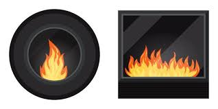 Icon Set Round And Square Black Modern