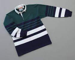 mns columbia stripe rugby evergreen