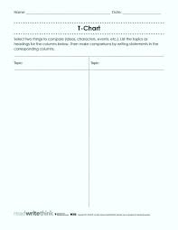 Free Printable T Chart Blank T Chart Word Template Free