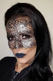 carnival masquerade makeup lace mask