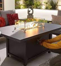 Rectangle Outdoor Gas Fire Coffee Table