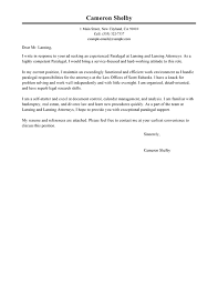 Best Paralegal Cover Letter Examples Livecareer