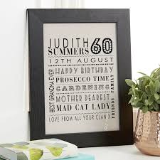 Personalized 60th Birthday Present