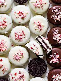 peppermint chocolate covered oreos