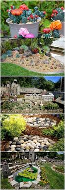 decorate garden with pebbles and stones