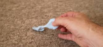 remove blu tack from carpet and rugs