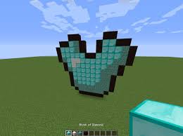 How To Make A Pixel Art Diamond Chest Plate In Minecraft