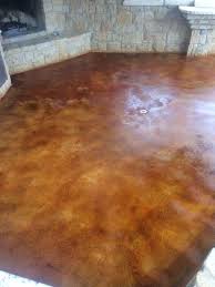 residential stained concrete floors