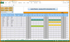 012 Excel Pto Tracker Template Vacation Accrual Schedule And