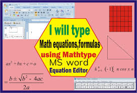 Type Math Formulas Using Equation