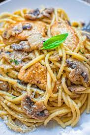 Chicken And Mushroom Spaghetti gambar png