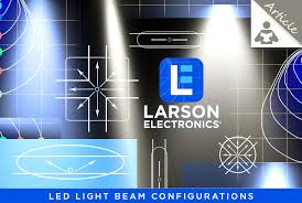 led light beam configurations