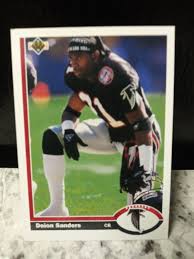 Expand set name card nbr card description total qty low price; 1991 Upper Deck Football Card 154 Deion Sanders Football Cards Upper Deck Cards