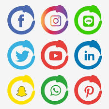 Social Media Icons Set Logo Vector Illustrator Social