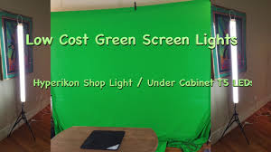 Low Cost Diy Green Screen Lighting Hyperikon T5 Lights Youtube