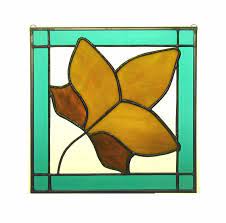 Stained Glass Leaf Quilt Block