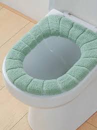 1pc Knitted Plush Toilet Seat Cover