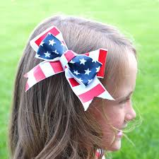Hair bows are the perfect hair accessory for a cute & girly look. Red White And Blue Hair Bows With Vinyl A Girl And A Glue Gun