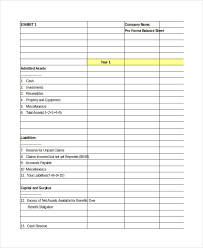Pro Forma Excel Template 10 Free Excel Documents Download Free