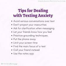 10 tips for calming texting anxiety