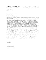 Daycare Teacher Cover Letter Dew Drops