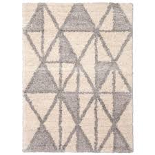 ecarpet lova ivory 3 ft 11 in x 5 ft 7 in rectangular indoor carpet 351898