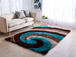 mda rugs 5 x 7 brown and blue indoor