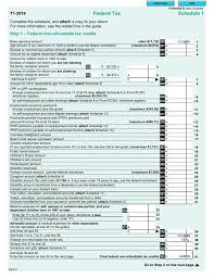 Federal Tax Schedule 1