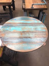 Aqua Teal Blue Rustic Reclaimed Wood