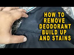 how to remove hard deodorant build up