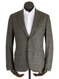 morris jacket green triple windowpane