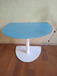 Coffee Semicircular Table Turquoise