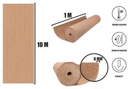 Cork Roll 6mm X1mx10m Middle Grained
