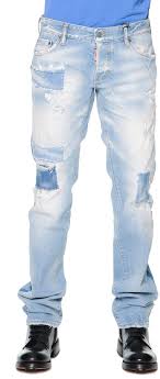 Dsquared2 Destroyed Slim Cut Denim Jeans Light Blue 695 Neiman Marcus Lookastic